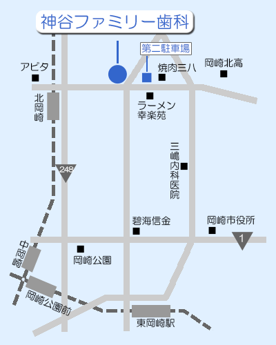 ����s�ɉ꒬�̎���� �_�J�t�@�~���[���Ȃւ̃A�N�Z�X�}�b�v