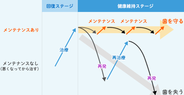 歯の寿命をのばすために
